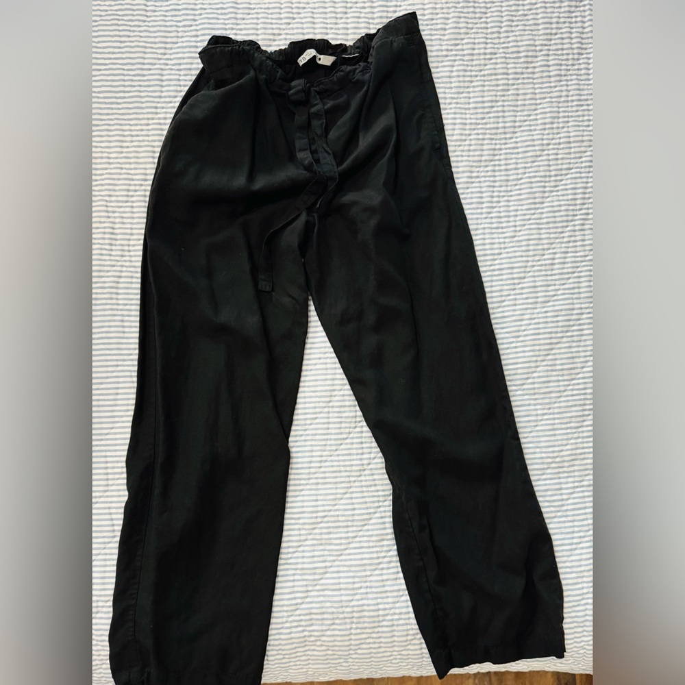 Black Wide-Leg Pants